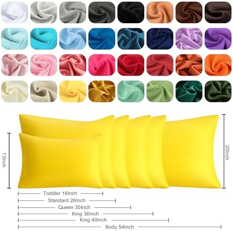 Standard Pillow Cases, 2 Pack, 20x26 in, Microfiber - Image 6
