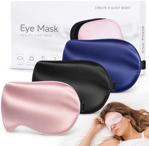 Silk Sleep Mask, Light Blocking Eye Mask by HOME