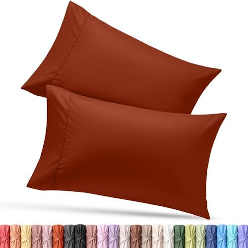 Pillow Cases Queen Size Set of 2, Ultra Soft Comfy Pillow Covers by UTOPIABEDDING