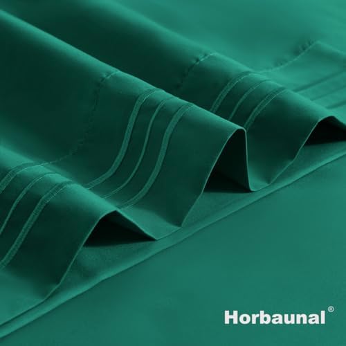 Horbaunal Microfiber Pillowcases Standard Size, Dark Green, 2 Pack - Image 7