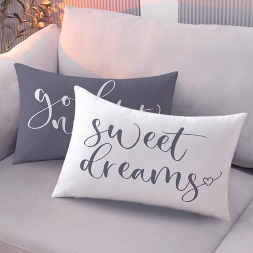 Bedding Decorative Lumbar Pillowcases Sweet Dreams Good Night Cushion Covers - Image 5