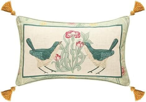 patdrea Designer French Vintage Linen Throw Pillow Cover by patdrea