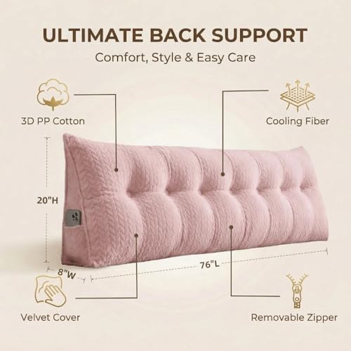 Headboard Pillow King Size, Reading Pillow - Image 2