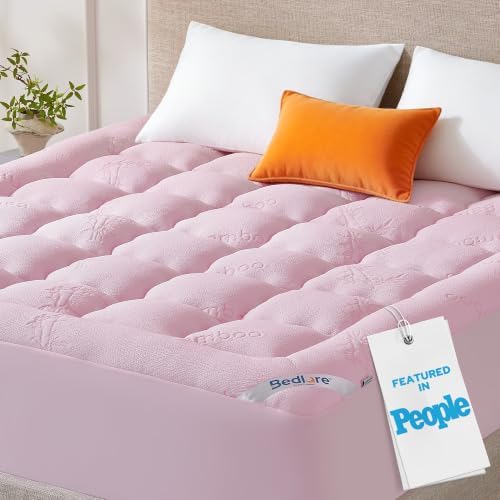 BEDLORE California King Mattress Topper, Thick Pillow Top Mattress Pad by Bedlore