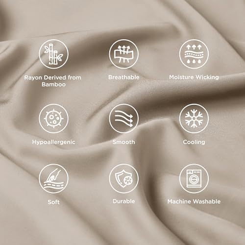 Bedsure King Size Pillow Cases Set of 2, 100% Rayon Derived from Bamboo - Image 6