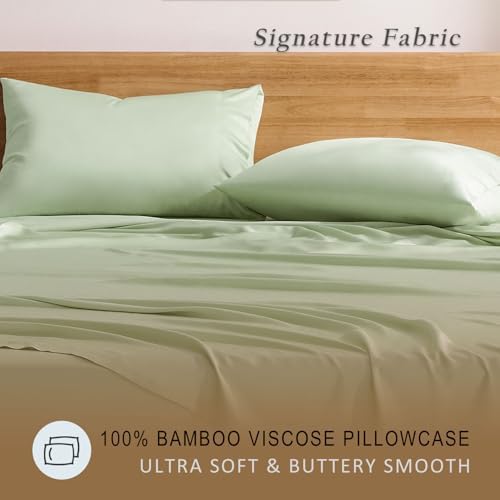 TOSMO Luxury Bamboo Viscose Pillowcase | Pillow Cases Standard Size - Image 2
