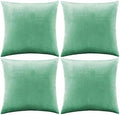 GIGIZAZA Decorative Throw Pillow Covers 16 x 16, Mint Turquoise Soft Pillow by GIGIZAZAFocusingonhomedecoration