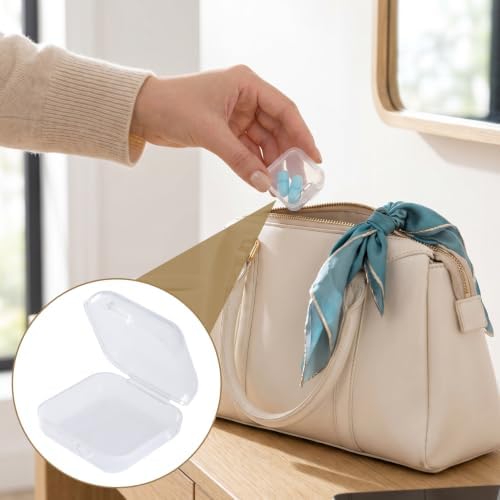 VARMDUKKE 4PCS Clear Ear Plug Cases, Small Plastic Boxes - Image 6