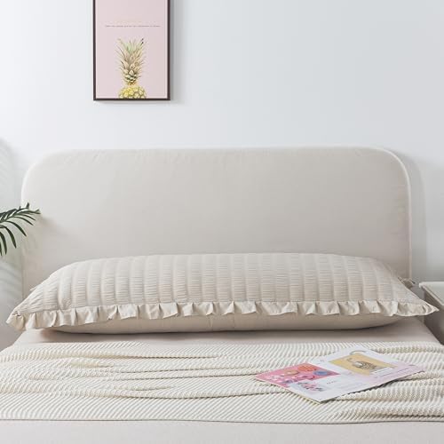 H Household Seersucker Body Pillowcases, 20x54 inches Long Pillowcase Ruffled - Image 3