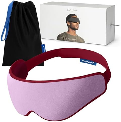 Ostrichpillow Eye Mask 3D Sleep Mask, 100% Blackout Pressure-Free by Ostrichpillow