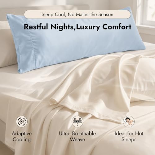 Cotton Metrics Body Pillowcase 20x48 – 100% Tencel Lyocell Eucalyptus Cooling - Image 3