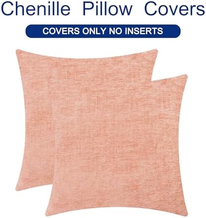 CaliTime Decorative Couch Throw Pillow Covers 22 X 22 Inches Dusty Pink - Image 6