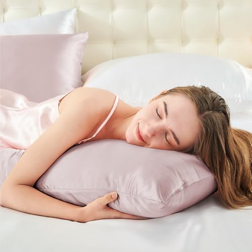 BEDELITE Satin Body Pillow Cover, 20x54 Inch, Lotus Pink - Image 5