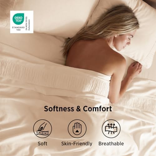 Bedsure Twin XL Sheets Dorm Bedding - Image 2