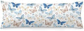 Blue Brown Butterfly Body Pillow Cover Pillowcase by Unknown
