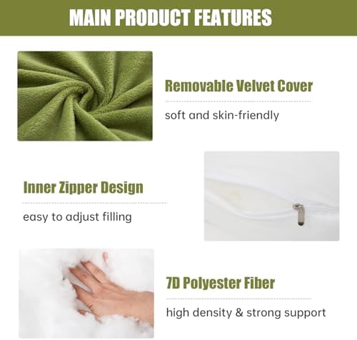 1 MIDDLE ONE Pregnancy Pillow, C Shaped Full Body Pregnant Women Sleeping Pillow - Image 3