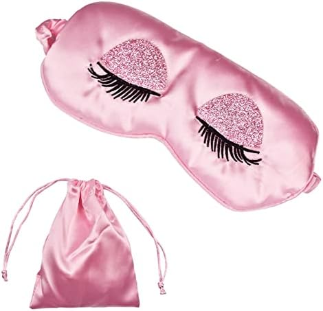 Sleep Mask, Silk Eye Mask Satin Blindfold Travel Eye Cover Eyeshade by Unknown