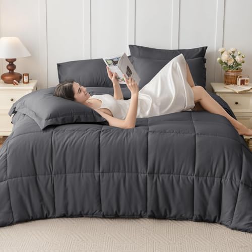 JOLLYVOGUE Oversized King Comforter Set, Ultra-Soft Bed in a Bag Oversized King - Image 6