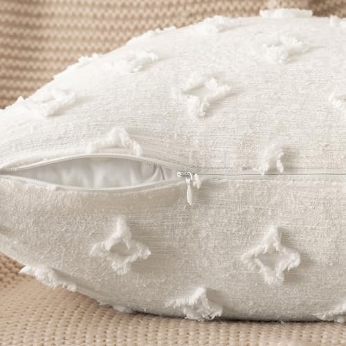 MIULEE Set of 2 Decorative Throw Pillow Covers Rhombic Jacquard Pillowcase - Image 2