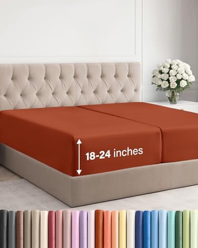 CGK Linens Extra Deep Split King Fitted Sheet Only by CGKUnlimited
