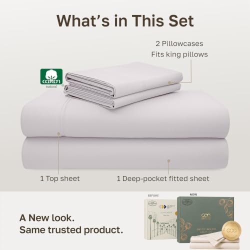 California Design Den 600 Thread Count Deep Pocket King Sheet Set - Image 3