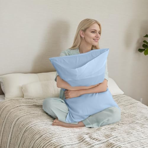 Pillow Cases Queen Size 2 Pack, Bamboo Rayon Pillowcases - Image 2