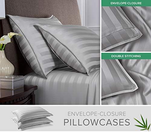 Pure Bamboo Twin Sheets, Genuine 100% Organic Viscose Derived from Bamboo Bed - Image 3