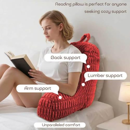 Reading Pillows for Bed Back Rest Pillow for Sitting up - Image 5
