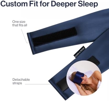 Dore & Rose Deep Sleep Mask, 100% Pure Silk Eye Mask - Image 3