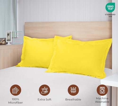 Royale Linens Microfiber Euro Size Pillow Shams Set of 2 - Image 5