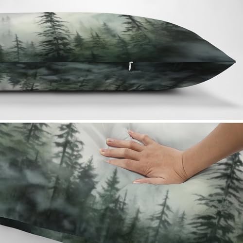 Foggy Forest Body Pillow Cover Long Pillowcase - Image 5