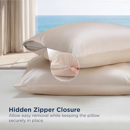 Bedsure King Pillow Case Set of 2, Silk Like Pillowcases - Image 6