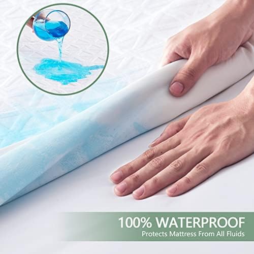 Premium Waterproof Mattress Protector Full Size, Noiseless Deep Pocket - Image 3