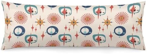 Mid Century Modern Body Pillow Cover Pillowcase by Unknown