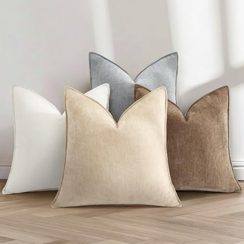 decorUhome Chenille Brown Velvet Throw Pillow Covers 12x20 Set of 2 - Image 7