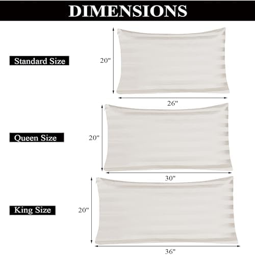 100% Egyptian Cotton Standard Size Pillow Protectors - Image 6