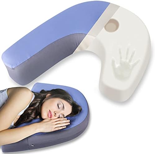 Pillowcase for Side Pillow, J-Shaped Side Sleeper Pillow - Image 2