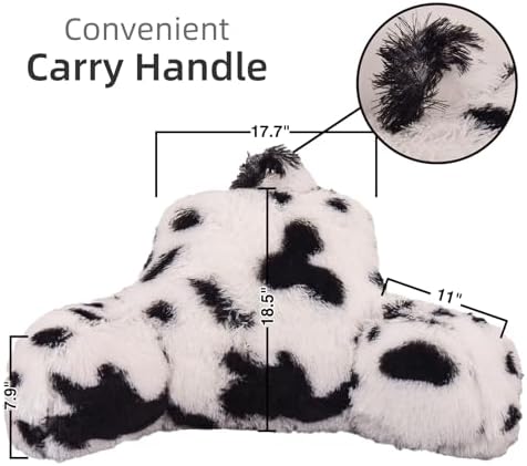 A Nice Night Faux Fur Reading Pillow Bed Wedge Adult Children Backrest - Image 2