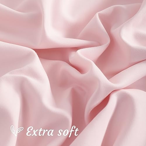 NTBAY Body Microfiber Pillowcases, Blush Pink - Image 3