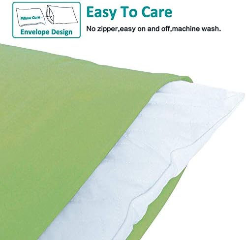 NTBAY Microfiber Queen Pillowcases, 4 Pack, 20 x 30, Sage Green - Image 3