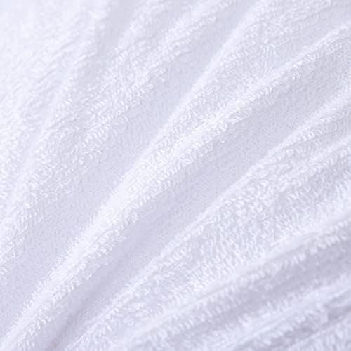 Kingnex Waterproof Feather Proof Pillow Protectors 22x22 Pack of 2 - Image 5