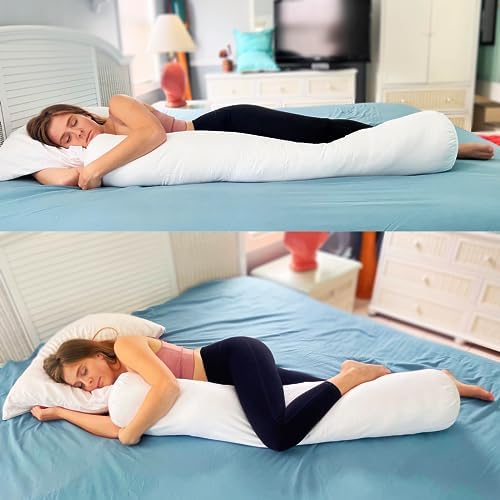 8x48 Round Body Pillow, Adjustable Bolster - Image 5
