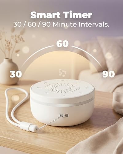White Noise Sound Machine for Sleep, Portable White Noise Sound Machine - Image 2