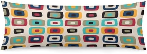 Mid Century Modern Body Pillow Cover Pillowcase by Unknown