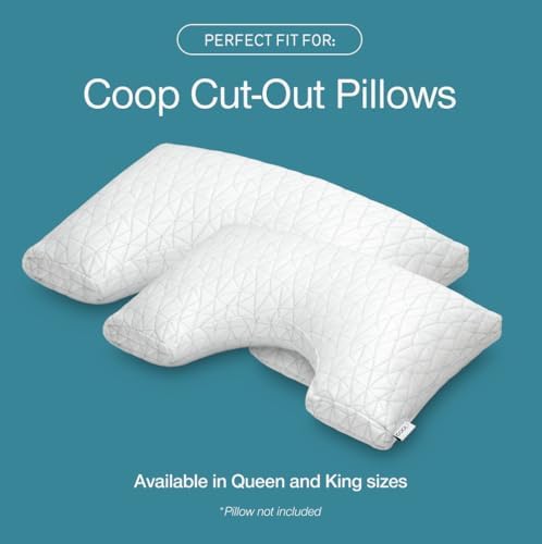 Coop Home Goods Cool Side Cut-Out Pillowcase, Queen Size Cooling Pillow Case - Image 5