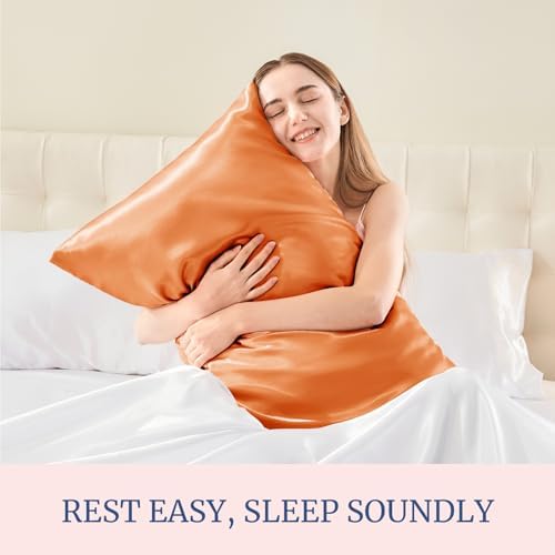 BEDELITE Satin Pillowcases, Standard Size 20x26 Inch, Burnt Orange - Image 5