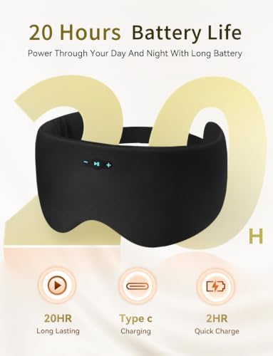 Sleep Headphones Bluetooth 6.0 Sleep Mask - Image 2