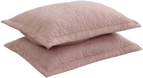 MarCielo 2-Piece Embroidered Pillow Shams, Decorative Microfiber Pillow Covers by MarCielo