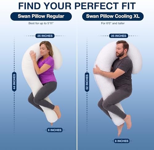 Contour Swan Shaped Body Pillow | Orthopedic Body Pillow - Image 6