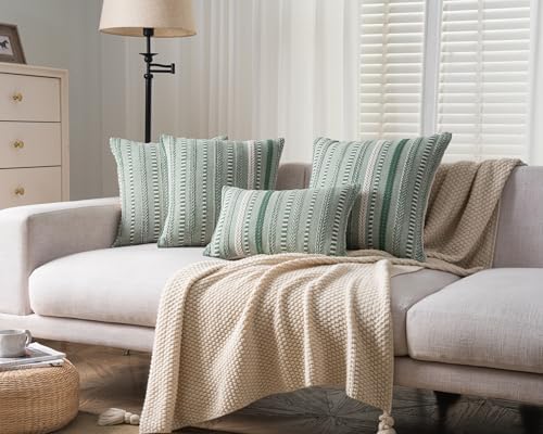 Cethom Boho Throw Pillow Covers 20x20 Inch Set of 2, Farmhouse Decorative Couch - Image 6